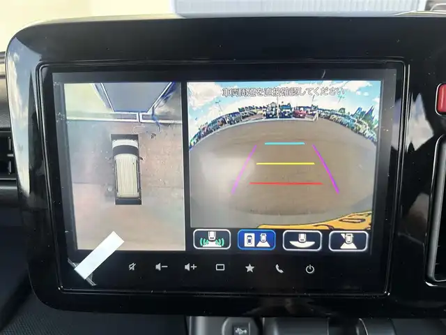 スズキ スペーシア ギア HYBRID XZターボ 愛知県 2024(令6)年 0.1万km未満 モスグレーメタリック 純正9インチナビ　/（フルセグ/Bluetooth） /レーダークルーズコントロール　/パドルシフト　/全方位モニター　/衝突軽減システム　/コーナーセンサー　/レーンキープアシスト　/両側パワスラ　/ヘッドアップディスプレイ　/前席シートヒーター　/純正ＡＷ