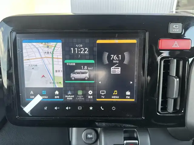 スズキ スペーシア ギア HYBRID XZターボ 愛知県 2024(令6)年 0.1万km未満 モスグレーメタリック 純正9インチナビ　/（フルセグ/Bluetooth） /レーダークルーズコントロール　/パドルシフト　/全方位モニター　/衝突軽減システム　/コーナーセンサー　/レーンキープアシスト　/両側パワスラ　/ヘッドアップディスプレイ　/前席シートヒーター　/純正ＡＷ