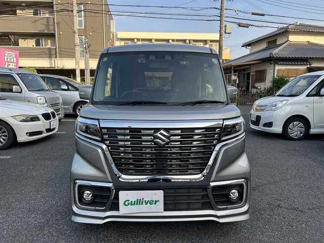 スズキ スペーシア カスタム HYBRID XS 大阪府 2020(令2)年 0.4万km スチールシルバーM メモリナビ/ワンセグテレビ/クルーズコントロール/ドアバイザー/プッシュスタート/両側パワースライドドア/ETC