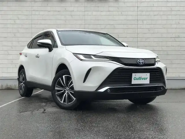 トヨタ ハリアー ハイブリッド G 富山県 2020(令2)年 3.5万km ホワイトパールクリスタルシャイン 〇純正12.3インチナビ/〇ＪＢＬプレミアムサウンドシステム/〇フルセグTV/〇バックカメラ/〇パノラマモニター/〇ビルトインETC2.0/〇JBLプレミアムサウンド/〇セーフティセンス/〇レーダークルーズコントロール/〇プリクラッシュセーフティ/〇パーキングサポートブレーキ/〇パワーバックドア/〇LEDヘッドランプ/〇オートライト/〇フォグランプ/〇純正18インチアルミ/〇デジタルインナーミラー/〇革巻きステアリング/〇ステアリングスイッチ/〇左右独立温度調整オートエアコン/〇合皮/ファブリックコンビシート/〇パワーシート（運転席）/〇スマートエントリー/〇禁煙車