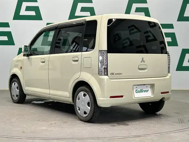 三菱 ｅＫワゴン ジョイフィールド 鹿児島県 2011(平23)年 3.4万km ペールベージュ 禁煙車/オーディオ/・AM/FM/・CD/社外フロアマット/純正バイザー/電格ミラー/ヘッドライトレベライザー/シートリフター/ドリンクホルダー/板キー/ハロゲンヘッドライト/パワステ/パワーウィンドウ
