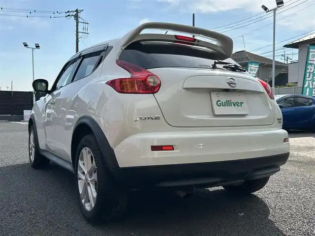 日産 ジューク 16GT FOUR タイプV 埼玉県 2014(平26)年 6.9万km ブリリアントホワイトパール 前後ドラレコ/ターボ/純正エンジンスターター/フルセグ/CD/DVD/ETC
