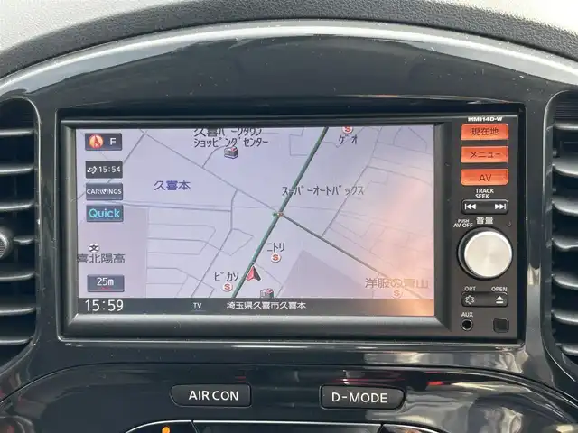 日産 ジューク 16GT FOUR タイプV 埼玉県 2014(平26)年 6.9万km ブリリアントホワイトパール 前後ドラレコ/ターボ/純正エンジンスターター/フルセグ/CD/DVD/ETC