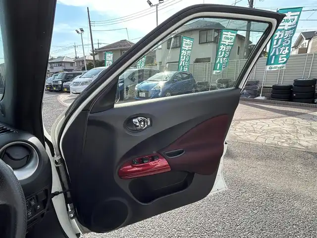 日産 ジューク 16GT FOUR タイプV 埼玉県 2014(平26)年 6.9万km ブリリアントホワイトパール 前後ドラレコ/ターボ/純正エンジンスターター/フルセグ/CD/DVD/ETC
