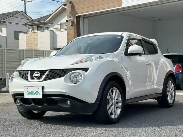 日産 ジューク 16GT FOUR タイプV 埼玉県 2014(平26)年 6.9万km ブリリアントホワイトパール 前後ドラレコ/ターボ/純正エンジンスターター/フルセグ/CD/DVD/ETC