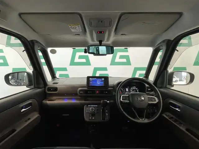 ダイハツ ムーヴ キャンバス セオリー G ターボ 鹿児島県 2022(令4)年 3.5万km レーザーブルークリスタルシャイン ・プッシュスタート/・ハンドルスイッチ/・純正SDナビ（AM/FM/CD/DVD/TV/SD）/・ブルートゥース/・クルーズコントロール/・両側パワースライドドア/・衝突軽減ブレーキ/・USB/・横滑り防止装置/・アイドリングストップ/・コーナーセンサー（前後）/・純正アルミホイール/・オートライト/・ブレーキホールド