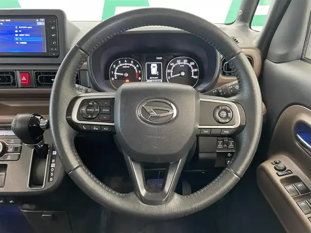 ダイハツ ムーヴ キャンバス セオリー G ターボ 鹿児島県 2022(令4)年 3.5万km レーザーブルークリスタルシャイン ・プッシュスタート/・ハンドルスイッチ/・純正SDナビ（AM/FM/CD/DVD/TV/SD）/・ブルートゥース/・クルーズコントロール/・両側パワースライドドア/・衝突軽減ブレーキ/・USB/・横滑り防止装置/・アイドリングストップ/・コーナーセンサー（前後）/・純正アルミホイール/・オートライト/・ブレーキホールド