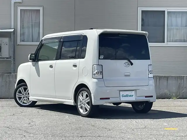 ダイハツ ムーヴ コンテ カスタム RS 青森県 2014(平26)年 7.6万km パールホワイトⅢ 4WD/ターボ/社外メモリナビ/ワンセグTV/・AM/FM/CD/DVD/BT/ETC/レーダー/ドライブレコーダー/純正15AW/純正フロアマット/ベンチシート/アイドリングストップ/盗難防止装置/スターター/保証書/取扱説明書