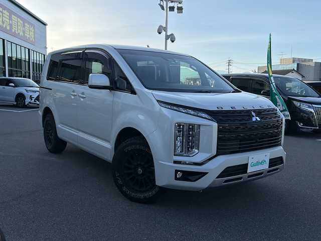 三菱 デリカＤ：５ G 長野県 2021(令3)年 4.3万km ウォームホワイトパール ワンオーナー/e-Assist/・衝突軽減ブレーキシステム/・車線逸脱警報システム/・レーダークルーズコントロール/・オートマチックハイビーム/・誤発進抑制機能/・後側方車両検知システム/純正11インチアルパインナビ【EX11NX】/（CD/DVD/フルセグTV/BT/HDMI）/マルチアラウンドモニター/両側パワースライドドア/革巻きステアリング/ステアリングスイッチ/パドルシフト/ビルトインETC/電動パーキングブレーキ/ブレーキホールド/アイドリングストップ/LEDヘッドライト/フォグランプ/オートライト/スマートキー/Pスタート/電動格納ミラー/純正フロアマット/ドアバイザー