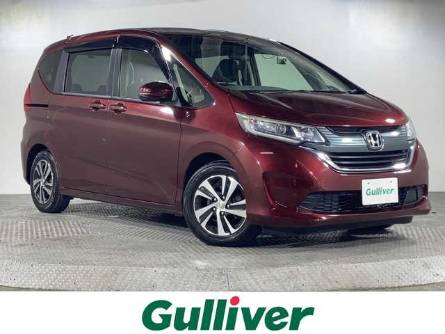 ホンダ フリード G ホンダセンシング 沖縄県 2017(平29)年 8.1万km プレミアムディープロッソパール 禁煙車　/６人乗り　/純正ディスプレイオーディオ　/ワンセグ　Ｂｌｕｅｔｏｏｔｈ　ＣＤ　/ホンダセンシング　/両側パワースライドドア　/オートライト　/前方ドライブレコーダー　/アイドリングストップ　/ＥＴＣ/オートライト/純正フロアマット/純正ドアバイザー