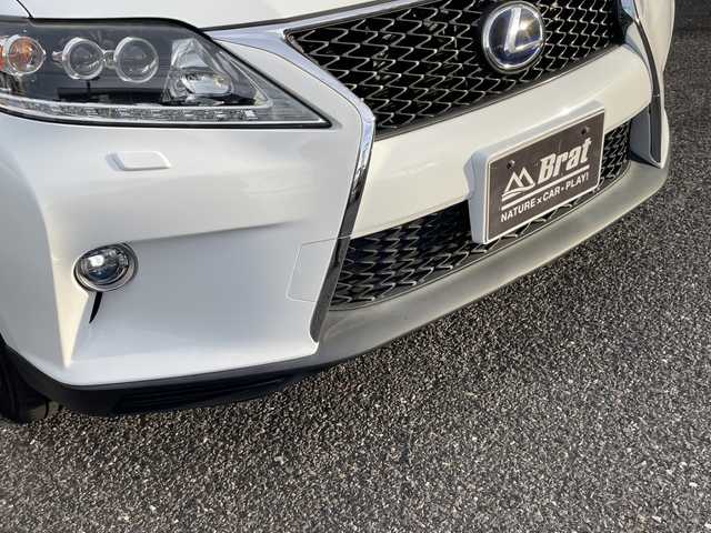 レクサス ＲＸ 450h Fスポーツ 福島県 2014(平26)年 6.6万km ホワイトノーヴァガラスフレーク 純正ナビ/サンルーフ/パワーシート（前席）/純正アルミホイール/クルーズコントロール/パワーバックドア/運転席メモリー機能付き/横滑り防止装置/純正フロアマット/ヘッドアップディスプレイ