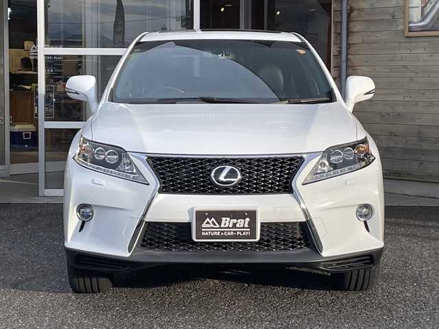 レクサス ＲＸ 450h Fスポーツ 福島県 2014(平26)年 6.6万km ホワイトノーヴァガラスフレーク 純正ナビ/サンルーフ/パワーシート（前席）/純正アルミホイール/クルーズコントロール/パワーバックドア/運転席メモリー機能付き/横滑り防止装置/純正フロアマット/ヘッドアップディスプレイ