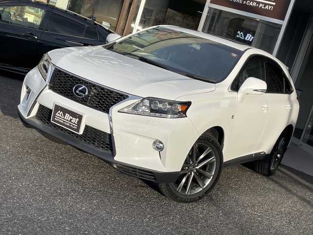 レクサス ＲＸ 450h Fスポーツ 福島県 2014(平26)年 6.6万km ホワイトノーヴァガラスフレーク 純正ナビ/サンルーフ/パワーシート（前席）/純正アルミホイール/クルーズコントロール/パワーバックドア/運転席メモリー機能付き/横滑り防止装置/純正フロアマット/ヘッドアップディスプレイ
