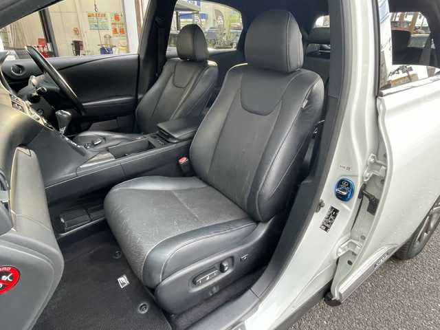 レクサス ＲＸ 450h Fスポーツ 福島県 2014(平26)年 6.6万km ホワイトノーヴァガラスフレーク 純正ナビ/サンルーフ/パワーシート（前席）/純正アルミホイール/クルーズコントロール/パワーバックドア/運転席メモリー機能付き/横滑り防止装置/純正フロアマット/ヘッドアップディスプレイ