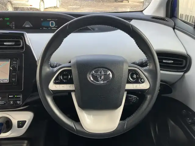 トヨタ プリウス S 道南・函館 2016(平28)年 5.5万km ダークブルーマイカM /純正ナビ//フルセグＴＶ//エンジンスターター//ドライブレコーダー//バックカメラ//クルーズコントロール//衝突軽減ブレーキ//オートハイビーム//寒冷地仕様//フロアマット//プッシュスタート//スマートキー//ＥＴＣ