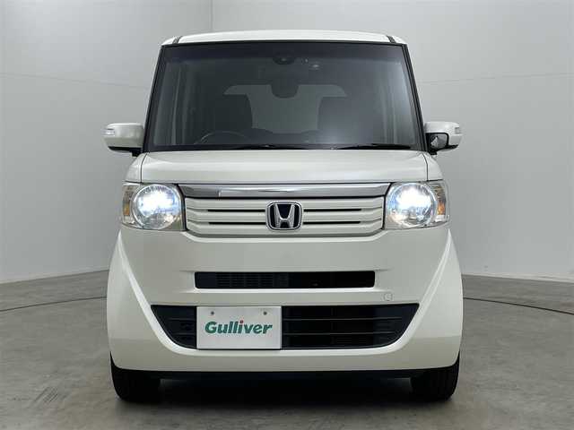 ホンダ Ｎ ＢＯＸ G ターボ Lパッケージ 岡山県 2014(平26)年 6.7万km プレミアムホワイトパール 社外ナビ/AVIC-MRZ009　/（CD/DVD/BT/フルセグ)/バックカメラ/11インチフリップダウンモニター/両側パワースライドドア/社外ドライブ　レコーダー/ETC/HIDヘッドライト/オートライト/クルーズコントロール/スペアキー