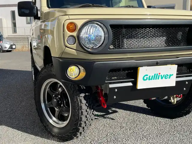 スズキ ジムニー XL 神奈川県 2019(平31)年 2.3万km シフォンアイボリーM ワンオーナー/ADVAN16インチAW/タニグチ MRSマフラー/タニグチ リフトUP/社外前後バンパー/サイドシルガード(RV4ワイルドグース)/IPFドアノブガード/5MT/社外ディスプレイオーディオ/フロントカメラ/ビルトインETC/ヒルディセントコントロール/プッシュスタート/スマートキー×2/R1/3/5/6/7年ディーラー整備記録/保証書・取説あり