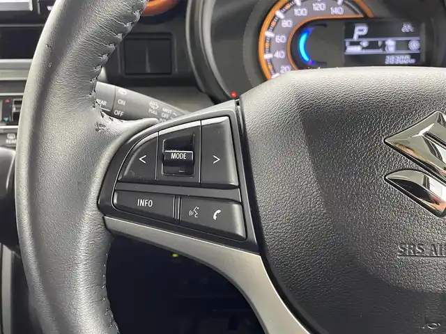 スズキ スペーシア ギア HYBRID XZ 熊本県 2019(平31)年 3.9万km オフブルーメタリック/ガンメタリック2トーンルーフ ワンオーナー/両側パワースライドドア/バックカメラ/パナソニック7インチSDナビCN-RE05WD（CD/DVD/BT/iPod）/ETC/ルーフレール/後ろのみコーナーセンサー/衝突被害軽減システム/レーンキープアシスト/横滑り防止装置/盗難防止装置/シートヒーター/純正フロアマット/社外１４インチAW/オートライト/LEDヘッドライト/スマートキー/プッシュスタート/スペアキー1本/保証書/取扱説明書