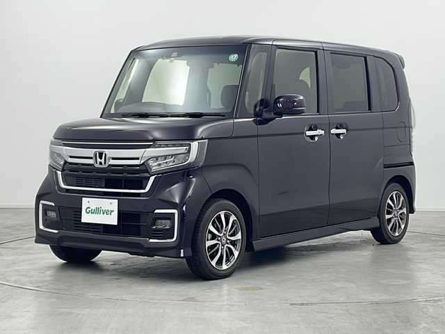 ホンダ Ｎ ＢＯＸ カスタム L 群馬県 2022(令4)年 2.9万km プレミアムベルベットパープル・パール ナビ　バックカメラ　片側電動スライドドア　前席シートヒーター　アダプティブクルーズコントロール　衝突被害軽減ブレーキ　レーンアシスト　ビルトインＥＴＣ　ＬＥＤヘッドランプ・フォグ　オートライト　禁煙