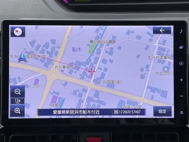 ダイハツ タント カスタム X 愛媛県 2023(令5)年 2.6万km シャイニングホワイトパール Bluetooth接続/ビルトインETC/両側パワスラ/パワーウィンドウ/純正ナビ/DVD再生可能/USB入力端子/レーンキープアシスト/前後コーナーセンサー/横滑り防止装置/シートヒーター/オートライト/バックカメラ/iPod接続可能/純正アルミホイール/アイドリングストップ/衝突被害軽減システム/ワンセグテレビ/純正フロアマット