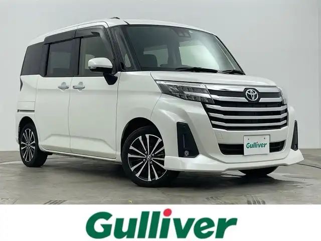 トヨタ ルーミー カスタムG－T 岡山県 2021(令3)年 2.9万km パールホワイトⅢ 純正9インチディスプレイオーディオ/（フルセグ/Bluetooth/Carplay/USB接続）/オートハイビーム/衝突軽減ブレーキ/両側電動スライドドア/レーダークルーズコントロール/バックカメラ/ビルトインＥＴＣ/ＬＥＤヘッドライト/フォグランプ/シートヒーター/純正15インチアルミホイール/サンバイザー/プッシュスタート/スマートキー×2/取扱説明書/新車保証書