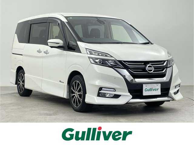日産 セレナ ハイウェイスター 千葉県 2017(平29)年 6.2万km ブリリアントホワイトパール エマージェンシーブレーキ/純正9インチメモリーナビ/・フルセグTV/・Bluetooth接続/純正フリップダウンモニター/バックカメラ/全方位カメラ/両側パワースライドドア/LEDヘッドライト/社外16インチAW/スマートキー