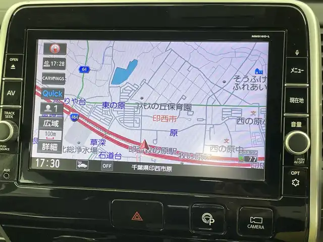 日産 セレナ ハイウェイスター 千葉県 2017(平29)年 6.2万km ブリリアントホワイトパール エマージェンシーブレーキ/純正9インチメモリーナビ/・フルセグTV/・Bluetooth接続/純正フリップダウンモニター/バックカメラ/全方位カメラ/両側パワースライドドア/LEDヘッドライト/社外16インチAW/スマートキー
