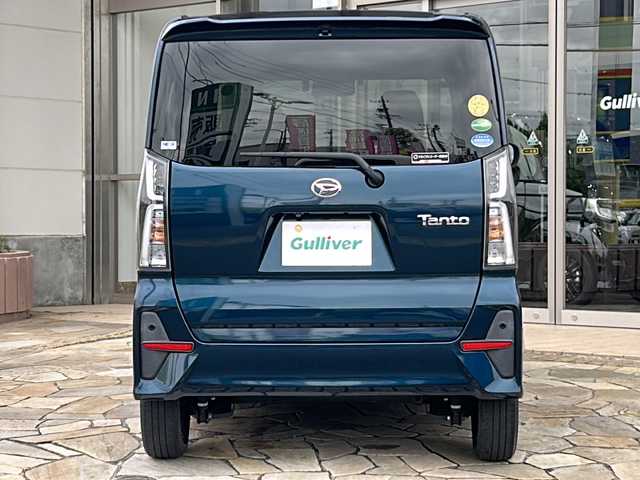 ダイハツ タント カスタム X 静岡県 2019(令1)年 3.7万km レーザーブルークリスタルシャイン 【安全装備】/スマートアシスト/衝突回避・軽減ブレーキ機能 /（車速約4km/hから80km/h間時警報アラーム喚起作動/（前車相対速度約30km/h未満時衝突回避機能作動）/（前車相対速度約30km/hから80km/h時衝突軽減ブレーキ作動）/（対歩行者：車速約30km/h未満時回避機能作動、50km/h未満時軽減機能作動）/誤発進抑制機能（障害物検知範囲前方4m以内・後方3m以内）/車線逸脱警報＆逸脱抑制制御（作動車速：約60km/h以上時）/先行車発進お知らせ機能/進入禁止標識認識機能/【主要装備】/純正ナビ　/前後ドライブレコーダー　/バックカメラ　/ビルトインＥＴＣ車載器　/両側パワースライドドア　/シートヒーター　/プッシュスタート　/スマートキー　/アイドリングストップ　/オートライト