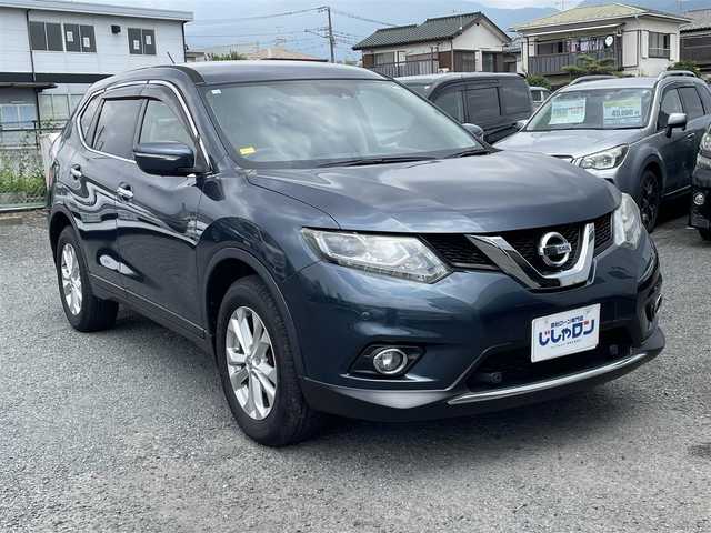 日産 エクストレイル 20X 神奈川県 2016(平28)年 4.7万km スチールブルー 純正SDナビ/Bluetooth/CD/フルセグTV/AUX/USB/バックカメラ/ETC/衝突軽減ブレーキ/レーンキープアシスト/横スベリ防止機能/アイドリングストップ/前方ドライブレコーダー/ハーフレザー/前席シートヒーター/オートライト/LEDヘッドライト/スマートキー/純正フロアマット/純正アルミホイール