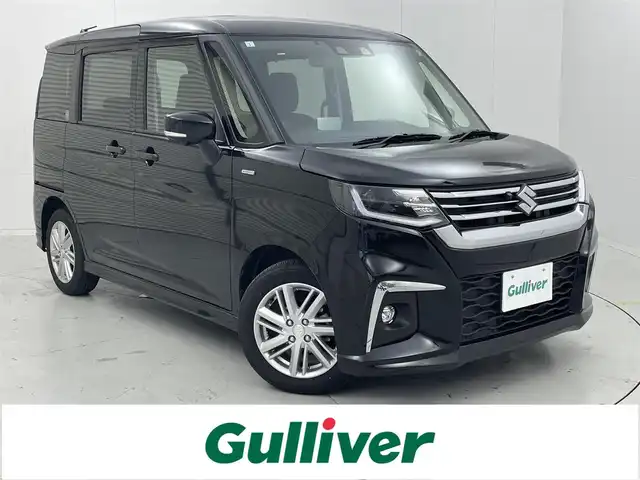 スズキ ソリオ HV MZ 茨城県 2024(令6)年 1.4万km スーパーブラックパール 純正ナビ/全周囲カメラ/フルセグ/HUD/衝突被害軽減ブレーキ/車線逸脱抑制装置/レーダークルーズコントロール/オートマチックハイビーム/クリアランスソナー/両側電動スライドドア/ETC/シートヒーター/純正15インチAW/LEDヘッドライト/スマートキー