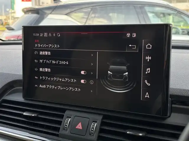 アウディ アウディ Ｑ５ 40TDIクワトロ アドバンスド 山梨県 2022(令4)年 3.8万km 緑 パノラマSR/白革/ラグジュアリーP/マトリクスLED/全周囲カメラ/バーチャルC/純正メモリナビ/フルセグTV/プラスP/ACC/LKA/BSM/衝突軽減B/OP19インチAW/アンビエントライト/前後ドラレコ/電動リアゲート