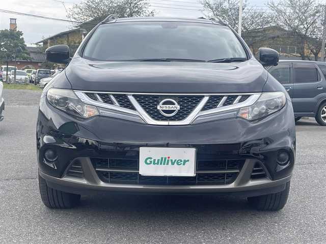 日産 ムラーノ 250XV FOUR 長野県 2013(平25)年 7.3万km スーパーブラック サンルーフ/純正ナビTV/バックカメラ/Bluetooth接続/４WD/エンジンスタートボタン/スマートキー/クルーズコントロール/パワーシート/純正ETC/カーテンエアバック