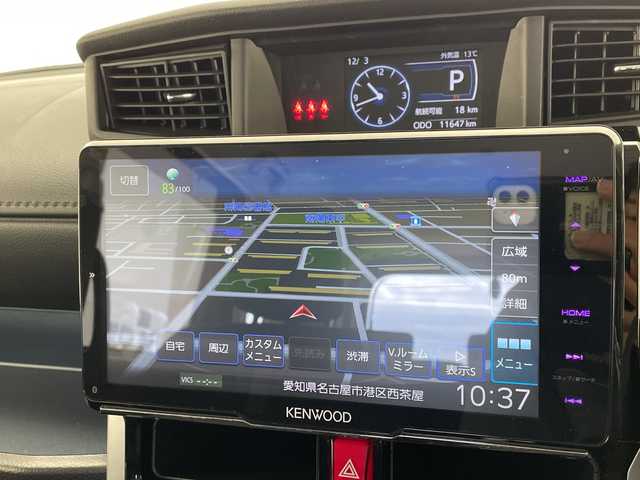 トヨタ ルーミー カスタムG－T 愛知県 2021(令3)年 1.2万km クールバイオレットクリスタルシャイン 純正9型ナビ/全方位カメラ/両側パワースライドドア/シートヒーター/レーダークルーズコントロール/バックカメラ/コーナーセンサー/純正アルミホイール/LEDヘッドライト/オートマチックハイビーム/ドライブレコーダー/ETC/衝突軽減システム/フルセグ/CD DVD/Bluetooth/ステアリングスイッチ/スマートキー/プッシュスタート