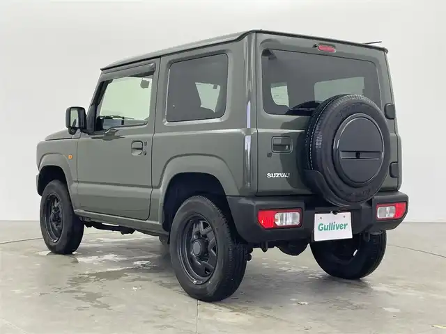 スズキ ジムニー XL 富山県 2022(令4)年 2.5万km ジャングルグリーン 4WD/社外ディスプレオーディオ（carrozzeria）/(AM/FM/USB/BT/AppleCarPlay/AndroidAuto)/carrozzeriaフロントスピーカー/バックカメラ/衝突被害軽減ブレーキ/レーンアシストキープ/ダウンヒルアシストコントロール/オートライト/社外GPS＆レーダー探知機（yupitaru　A310）/サイドミラーヒーター/シートシーター/ETC/ステアリングカバー/ドアバイザー/スマートキー/プッシュスタート/社外フロアマット/背面タイヤ