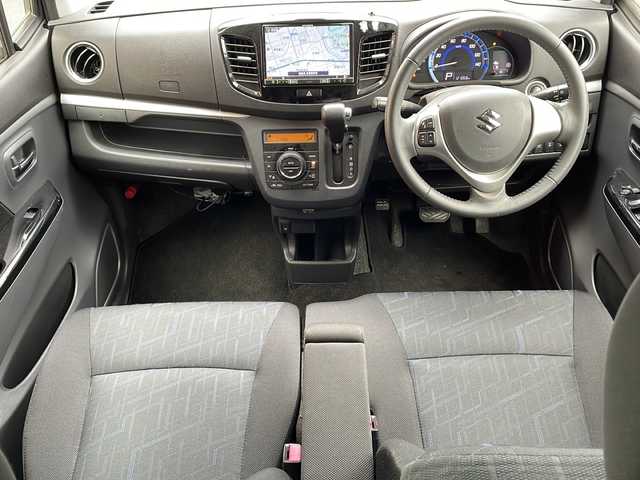 スズキ ワゴンＲ スティングレー X 福島県 2015(平27)年 12.1万km クリスタルホワイトP レーダーブレーキサポート　社外ナビ　バックＣ　ＢＴ　フルセグＴＶ　ＥＴＣ　ステリモ　スマートキー　スペアキー　前席シートヒーター　衝突軽減　電格ミラー　ＬＥＤヘッドライト　フォグランプ　純正ＡＷ装着