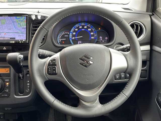 スズキ ワゴンＲ スティングレー X 福島県 2015(平27)年 12.1万km クリスタルホワイトP レーダーブレーキサポート　社外ナビ　バックＣ　ＢＴ　フルセグＴＶ　ＥＴＣ　ステリモ　スマートキー　スペアキー　前席シートヒーター　衝突軽減　電格ミラー　ＬＥＤヘッドライト　フォグランプ　純正ＡＷ装着