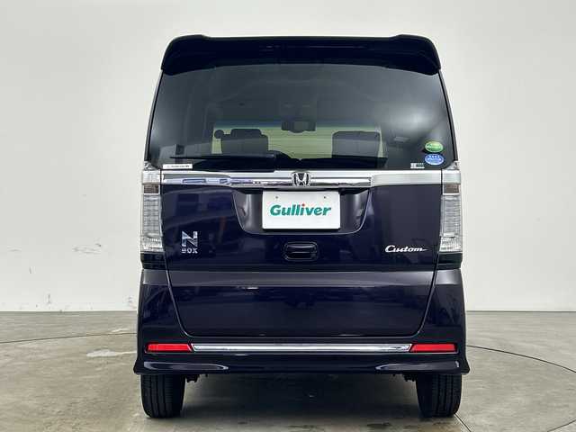 ホンダ Ｎ ＢＯＸ カスタム ターボ SSブラックSパッケージ 兵庫県 2017(平29)年 5万km パープル ・純正ナビ（フルセグ・BT・DVD）/・バックカメラ/・両側パワースライドドア/・シティブレーキアクティブシステム/・ビルトインETC/・パドルシフト/・ドライブレコーダ―/・ステアリングスイッチ/・クルーズコントロール/・スマートキー/・スペアキー/・プッシュスタート/・HIDヘッドライト/・フォグランプ/・オートライト/・ハーフレザー/・シートヒーター/・純正15インチアルミホイール/・純正フロアマット/・保証書/・取扱説明書