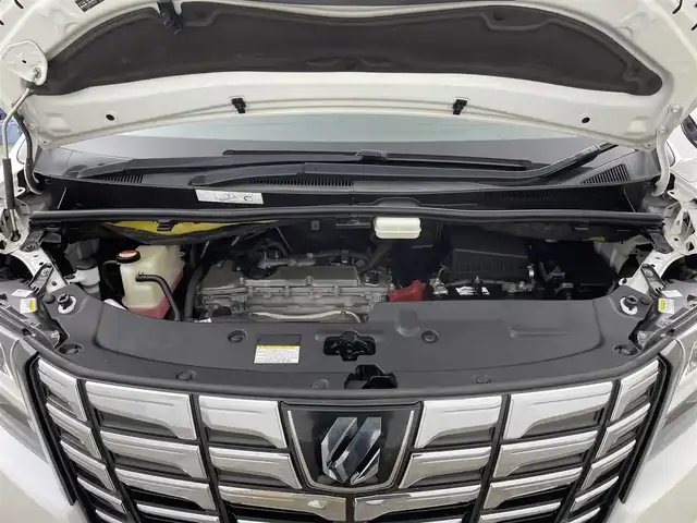 トヨタ アルファード S 千葉県 2015(平27)年 3.7万km ホワイトパールクリスタルシャイン 禁煙車/クリアランスソナー/クルーズコントロール/片側パワースライドドア/アルパイン１２.８型フリップダウンモニター/純正９型メモリナビ/・型番：NSZT-Y64T/・CD/DVD/Bluetooth/フルセグTV/・バックカメラ/・ビルトインETC/革巻きステアリング/・ステアリングスイッチ/MT付きAT/レザー風シートカバー/電子パーキング/・ブレーキホールド/社外フロアマット/純正１８インチAW/オートライト/・LEDヘッドライト/・フォグランプ