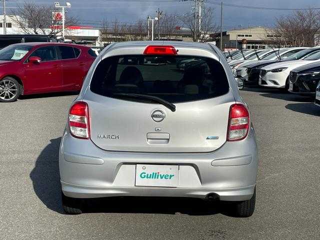 日産 マーチ 12G 山形県 2011(平23)年 9.6万km ブリリアントシルバー 純正オーディオ/　　【CD/AUX】/オートライト/14インチアルミホイール/電動格納ミラー/純正フロアマット/パワーステアリング/パワーウィンドウ/エンジンスタートボタン/スマートキー/ETC