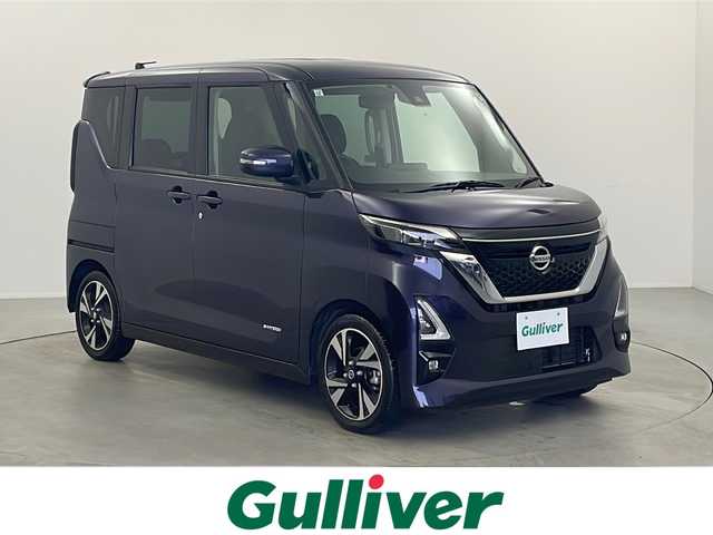 日産 ルークス HWS X プロパイロットED 栃木県 2022(令4)年 3.1万km アメジストパープル 純正ナビ/　　CD/Bluetooth/AM/FM/フルセグTV/アラウンドビューモニター/ビルトインETC/プロパイロット/インテリジェント エマージェンシーブレーキ/車線逸脱防止支援システム/車線逸脱警報/踏み間違い衝突防止アシスト/前方衝突予測警報/ふらつき警報/アダプティブLEDヘッドライトシステム/両側パワースライド/純正15インチAW/オートライト/LEDライト/フォグランプ/電子パーキング/オートブレーキホールド/プッシュスタート/スマートキー