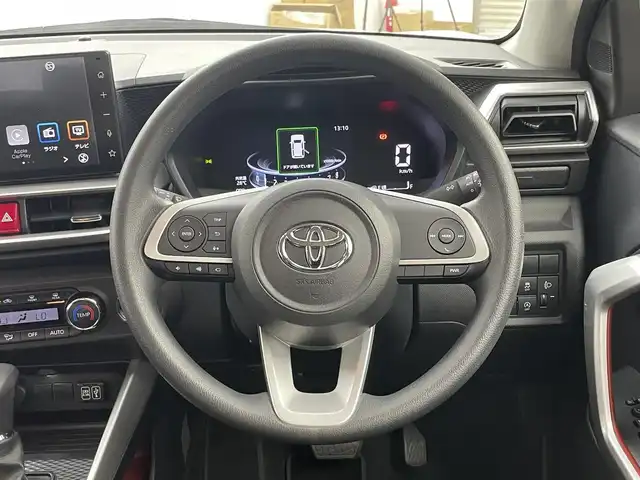 トヨタ ライズ G 岡山県 2020(令2)年 6.2万km シャイニングホワイトパール 純正９インチディスプレイオーディオ　/（フルセグTV/BT/CarPlay)/衝突軽減ブレーキ　/パノラミックビューモニター　/ＬＥＤヘッドライト　/ビルトインＥＴＣ　/ＵＳＢ　/Ｂｌｕｅｔｏｏｔｈ　/フルセグＴＶ　/オートライト　/スマートキー　/スペアキー/新車保証書/取扱説明書