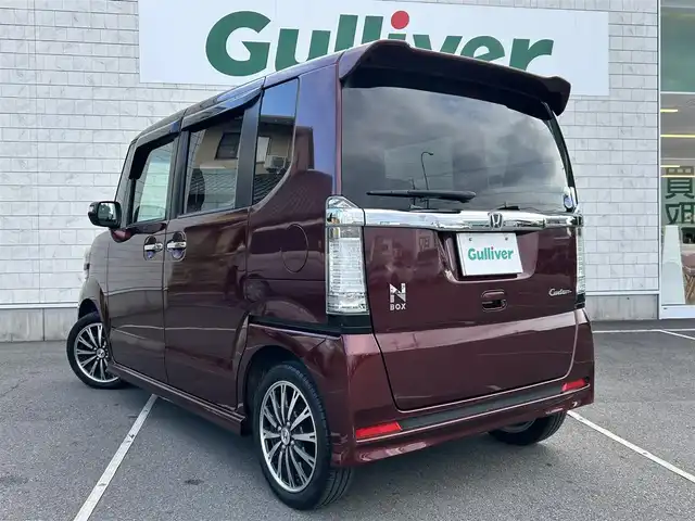 ホンダ Ｎ ＢＯＸ カスタム G ターボパッケージ 石川県 2012(平24)年 7.9万km プレミアムディープロッソパール ターボ車/純正メモリナビ/(AM/FM/CD/DVD/BT/iPod)/バックカメラ/両側パワースライドドア/クルーズコントロール/横滑り防止装置/盗難防止装置/ルーフコンソール/ETC/プッシュスタート/スマートキー/スペアキー×１/純正フロアマット/純正15インチアルミホイール/保証書/取扱説明書
