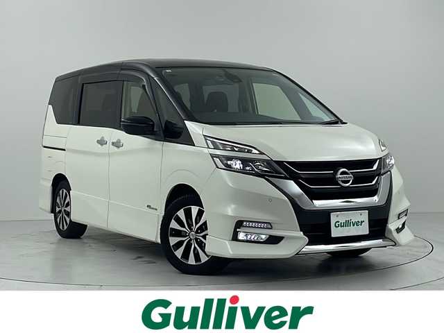 日産 セレナ ハイウェイスター プロパイロットED 大阪府 2017(平29)年 3.4万km ブリリアントホワイトパール 2トーン プロパイロット/エマージェンシーブレーキ/フリップダウンモニター/純正メモリナビ/　　CD/DVD/Bt/フルセグTV/バックカメラ/クルーズコントロール/両側パワースライドドア/LEDオートライト/フォグランプ/純正16インチアルミホイール/車線逸脱警報/車線逸脱防止支援システム/踏み間違い衝突防止アシスト/オートブレーキホールド/フロントバックソナー/アイドリングストップ/スマートキー/ビルトインETC