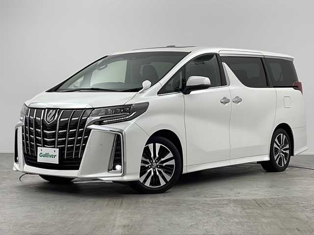 トヨタ アルファード S Cパッケージ 愛知県 2020(令2)年 3.1万km ホワイトパールクリスタルシャイン /禁煙車//純正9インチナビ//フルセグTV//ETC//バックカメラ//ツインムーンルーフ(フロントチルト&リヤ電動スライド)//トヨタセーフティセンス//プリクラッシュセーフティ//レーントレーシングアシスト//レーダークルーズコントロール//ロードサインアシスト//アダプティブハイビームシステム//発進遅れ告知//インテリジェントクリアランスソナー//パーキングサポートブレーキ//スーパーUV&IRカットガラス//ブラックエクステンション3眼LEDヘッドライト//オートライト//LEDフォグランプ//両側ワンタッチパワースライドドア//合皮+メタルウッド+スパッタリング内装//合皮シート//前席パワーシート(快適温熱+ベンチレーション付)//運転席ポジションメモリー//2列目エグゼクティブパワーシート//2列目パワーオットマン//3列目スペースアップシート//本革コンビステア//ステアスイッチ//ステアヒーター//プッシュスタート//電動格納ミラーウィンカー//電子パーキングブレーキ//ブレーキホールド//イモビライザー