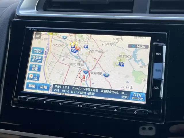 ホンダ フィット ハイブリット Lパッケージ 岩手県 2014(平26)年 9.2万km クリスタルブラックパール 純正メモリーナビ/（フルセグTV/CD/DVD/Bluetooth）/バックカメラ/クルーズコントロール/ステアリングリモコン/フロントワイパーデアイサー/電動格納ミラー/LEDヘッドライト/純正フロアマット/ドアバイザー