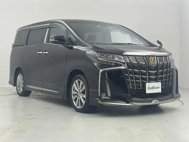 トヨタ アルファード S タイプゴールドⅢ 茨城県 2023(令5)年 3.5万km ブラック モデリスタエアロ　三眼ＬＥＤヘッドランプ　ブラインドスポットモニター　純正ディスプレイオーディオ　バックモニター　両側パワースライドドア　パワーバックドア　純正１８インチＡＷ　レーダークルーズ