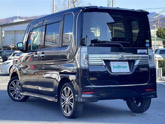 ダイハツ タント カスタムRS トップED LTD SAⅢ 長野県 2018(平30)年 4.8万km ブラックマイカメタリック 純正SDナビ/【NSZN-W69D】/　(CD/DVD/Bluetooth/TV/FM/AM)/全周囲カメラ/純正15インチアルミホイール/前方ドライブレコーダー【DRN-H68N】/両側電動スライドドア/衝突被害軽減ブレーキ/コーナーセンサー/ETC/運転席シートヒーター/純正アルミホイール/純正フロアマット/サイドエアバッグ/アイドリングストップ/オートハイビーム/オートライト/ドアバイザー/フォグランプ/スマートキー/スペアキー1本/プッシュスタート/ABS/横滑り防止装置/パワーステアリング/パワーウインドウ/取扱説明書