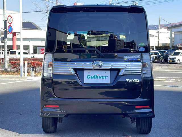 ダイハツ タント カスタムRS トップED LTD SAⅢ 長野県 2018(平30)年 4.8万km ブラックマイカメタリック 純正SDナビ/【NSZN-W69D】/　(CD/DVD/Bluetooth/TV/FM/AM)/全周囲カメラ/純正15インチアルミホイール/前方ドライブレコーダー【DRN-H68N】/両側電動スライドドア/衝突被害軽減ブレーキ/コーナーセンサー/ETC/運転席シートヒーター/純正アルミホイール/純正フロアマット/サイドエアバッグ/アイドリングストップ/オートハイビーム/オートライト/ドアバイザー/フォグランプ/スマートキー/スペアキー1本/プッシュスタート/ABS/横滑り防止装置/パワーステアリング/パワーウインドウ/取扱説明書