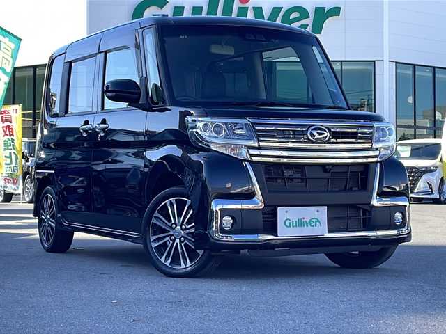 ダイハツ タント カスタムRS トップED LTD SAⅢ 長野県 2018(平30)年 4.8万km ブラックマイカメタリック 純正SDナビ/【NSZN-W69D】/　(CD/DVD/Bluetooth/TV/FM/AM)/全周囲カメラ/純正15インチアルミホイール/前方ドライブレコーダー【DRN-H68N】/両側電動スライドドア/衝突被害軽減ブレーキ/コーナーセンサー/ETC/運転席シートヒーター/純正アルミホイール/純正フロアマット/サイドエアバッグ/アイドリングストップ/オートハイビーム/オートライト/ドアバイザー/フォグランプ/スマートキー/スペアキー1本/プッシュスタート/ABS/横滑り防止装置/パワーステアリング/パワーウインドウ/取扱説明書