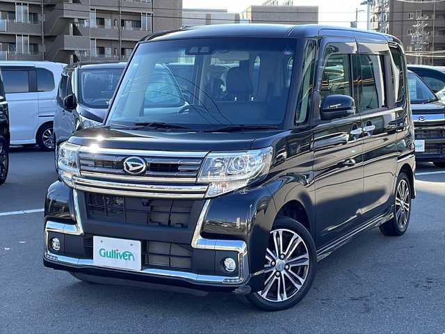 ダイハツ タント カスタムRS トップED LTD SAⅢ 長野県 2018(平30)年 4.8万km ブラックマイカメタリック 純正SDナビ/【NSZN-W69D】/　(CD/DVD/Bluetooth/TV/FM/AM)/全周囲カメラ/純正15インチアルミホイール/前方ドライブレコーダー【DRN-H68N】/両側電動スライドドア/衝突被害軽減ブレーキ/コーナーセンサー/ETC/運転席シートヒーター/純正アルミホイール/純正フロアマット/サイドエアバッグ/アイドリングストップ/オートハイビーム/オートライト/ドアバイザー/フォグランプ/スマートキー/スペアキー1本/プッシュスタート/ABS/横滑り防止装置/パワーステアリング/パワーウインドウ/取扱説明書